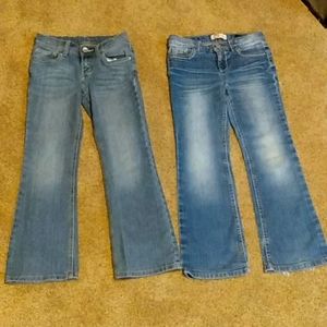 2 pairs Lei girls jeans
